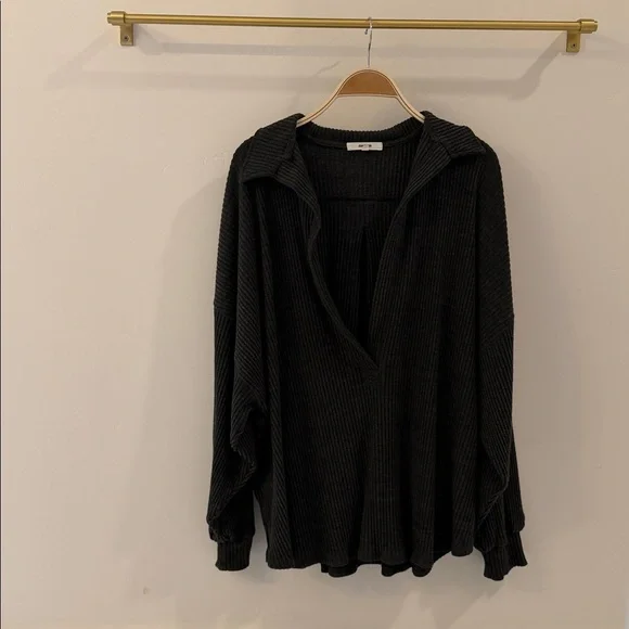 Joah Brown deep v pullover - Picture 3 of 3